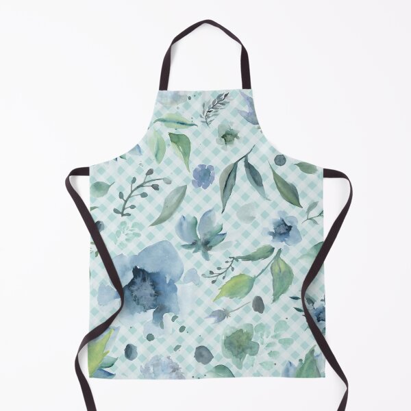 Item preview, Elegant watercolor painted florals and gingham, cottagecore aesthetic designed and sold by Orianah.