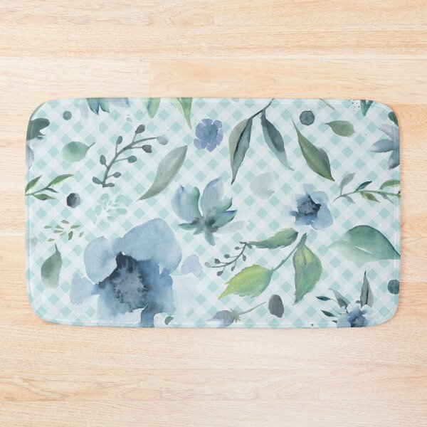 Item preview, Elegant watercolor painted florals and gingham, cottagecore aesthetic designed and sold by Orianah.