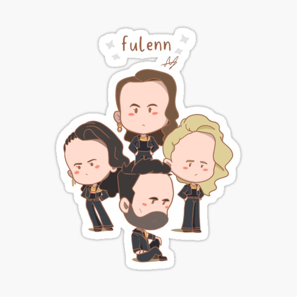 Alvan & Ahez, France, ESC 2022 artwork Sticker
