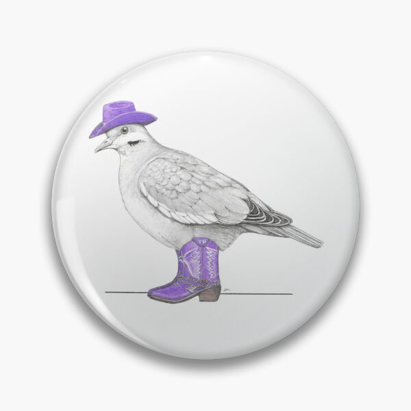 Item preview, Gray Dove in Short Cowgirl Boots designed and sold by JimsBirds.