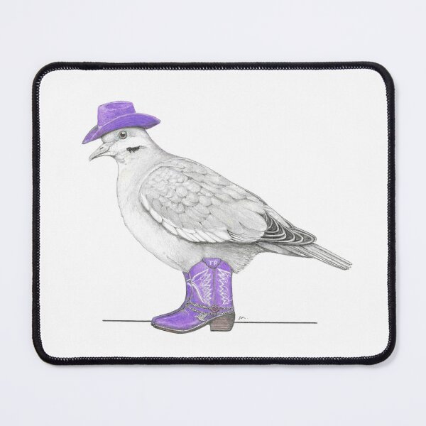 Item preview, Gray Dove in Short Cowgirl Boots designed and sold by JimsBirds.