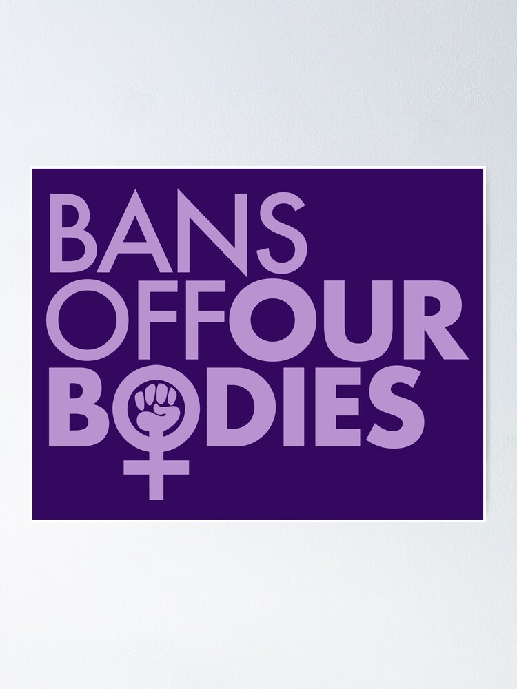 Bans Off Our Bodies Womens Power Fist Lavender Poster For Sale By Thelittlelord Redbubble