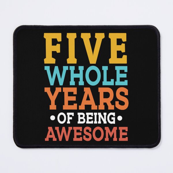 Item preview, 5th Birthday Five Whole Years Of Awesome, Age 5 designed and sold by haselshirt.