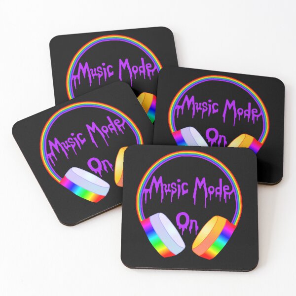 Item preview, Music Mode On Rainbow Headphones designed and sold by Deborah Camp.