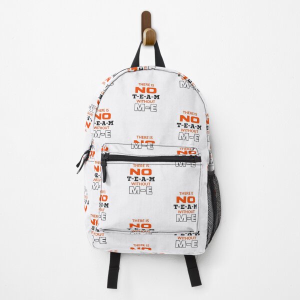 Item preview, There is No TEAM without ME, sarcastic, funny design for white designed and sold by JCMCDesigns.