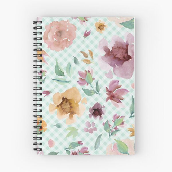 Item preview, Elegant watercolor painted florals and gingham, cottagecore aesthetic designed and sold by Orianah.