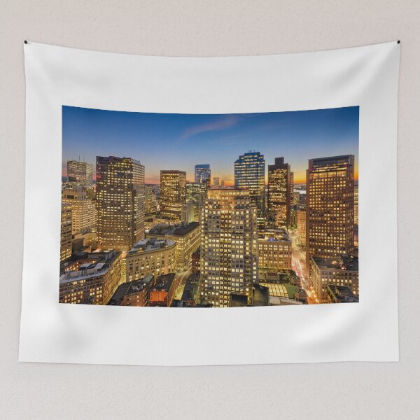 Item preview, Boston, Massachusetts, Golden Cityscape designed and sold by newburyboutique.