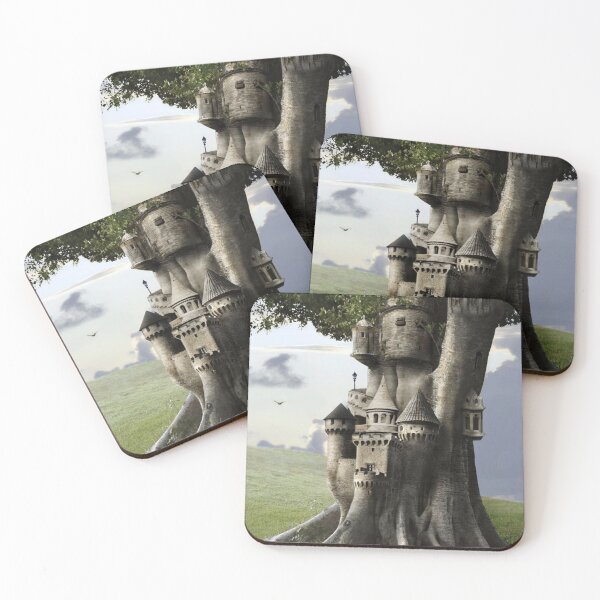 Item preview,  Magical castle Green yard  designed and sold by Golido.