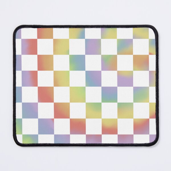 Item preview, checkered rainbow tie-dye designed and sold by azaleae.