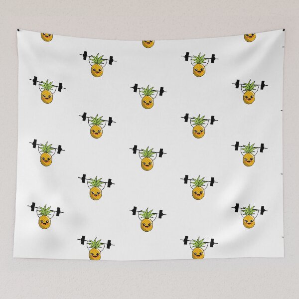 Item preview, Cute pineapple lifting weights designed and sold by WAVIstore.