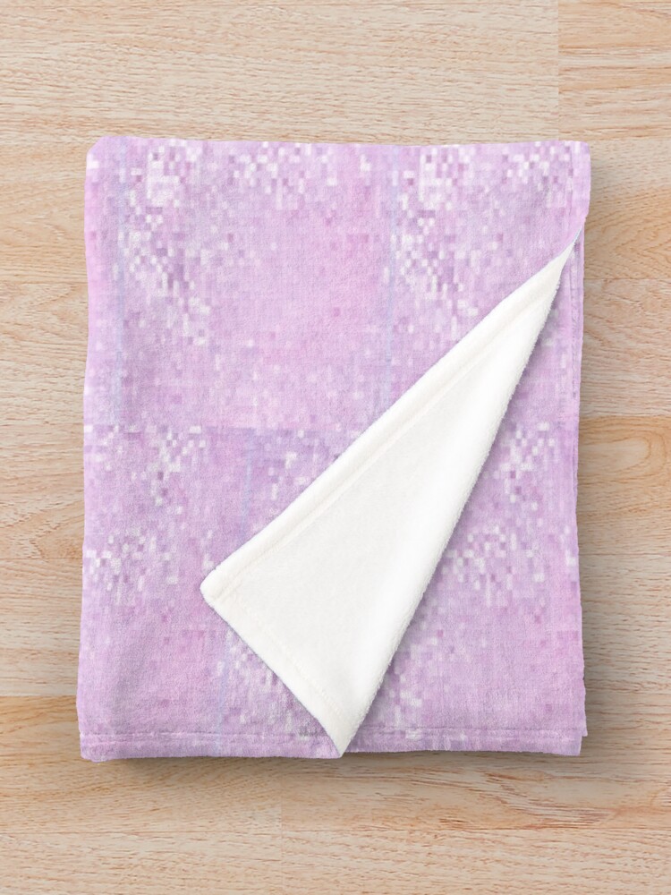Thumbnail 3 of 6, Throw Blanket, Pink Violet Simple Pattern designed and sold by FancyFriendship.