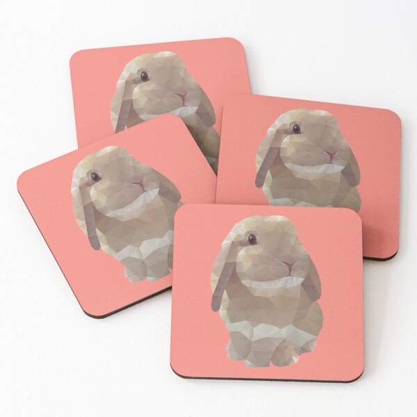 Item preview, Peanut Bunny the Rabbit Polygon Art designed and sold by polymolystudio.