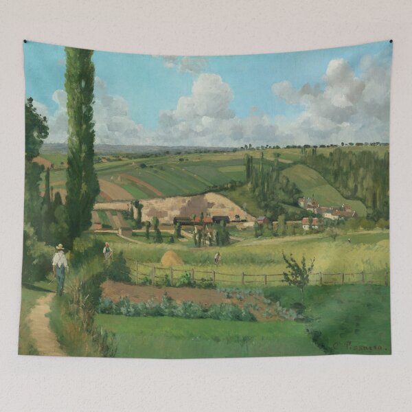 Item preview, Landscape at Les Pâtis, Pontoise | Camille Pissarro | 1868 French Impressionism Art designed and sold by CJET.