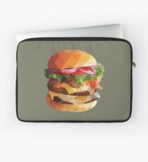 Gourmet Burger Polygon Art Laptop Sleeve