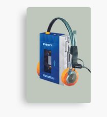 Sony Walkman TPS-L2 with MDR-5A Headphone Polygon Art Canvas Print