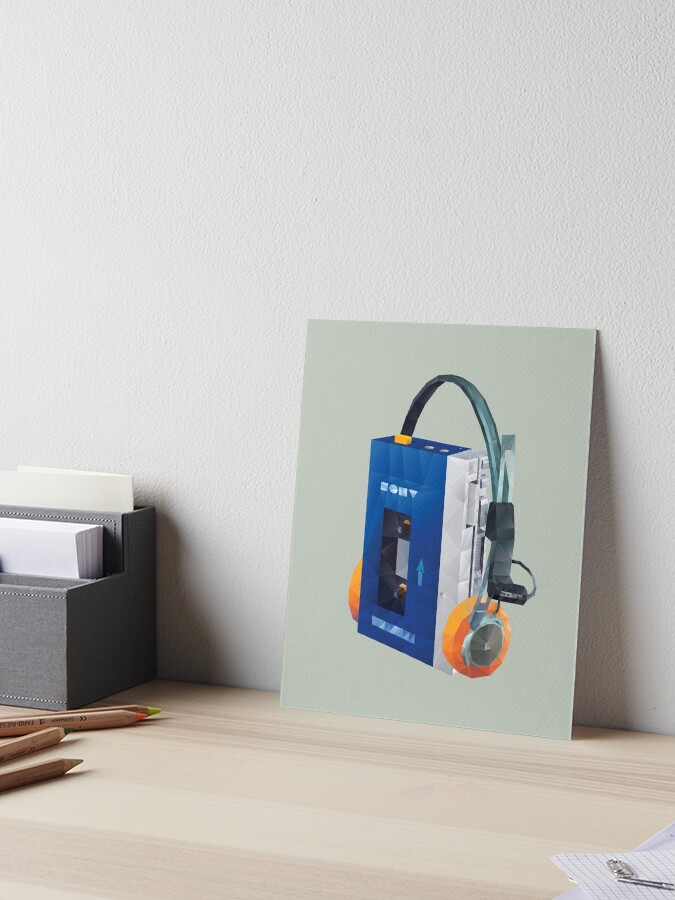 Sony Walkman TPS-L2 with MDR-5A Headphone Polygon Art
