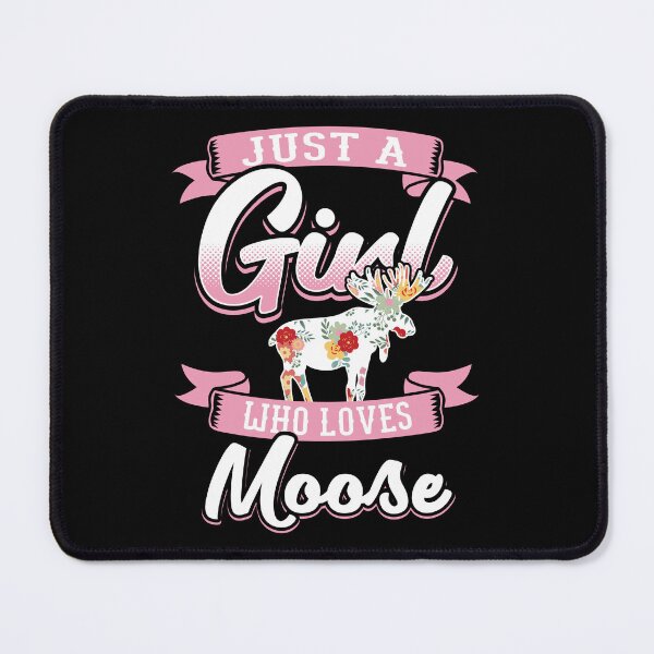 Item preview, Girl Loves Moose Spirit Animal Pink Gift Idea designed and sold by haselshirt.
