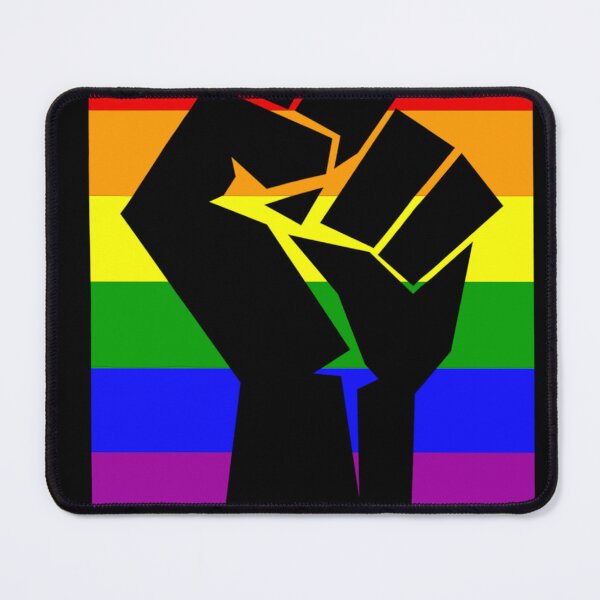 Item preview, Gay-Pride-T-Shirt-Resist-Fist-Rainbow-Flag designed and sold by BornholdGilbert.