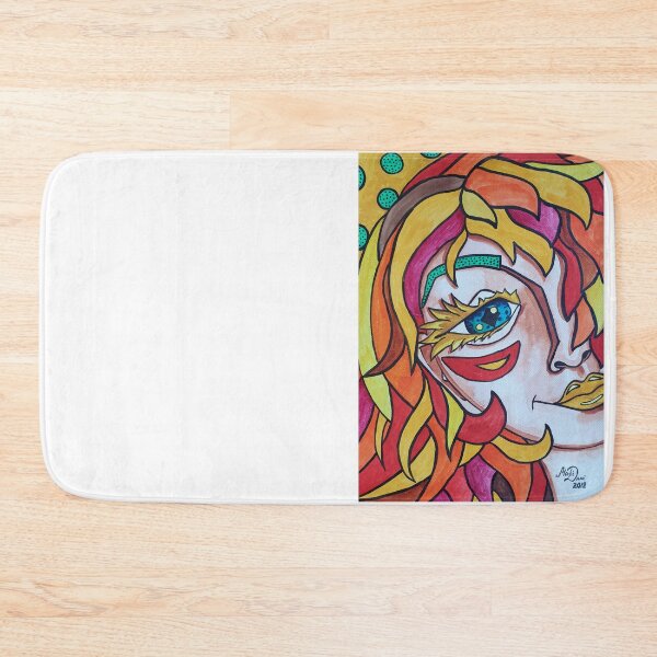 Item preview, Sunny Lady portrait, watercolour drawing Pop Art Style designed and sold by MariDaniArt.