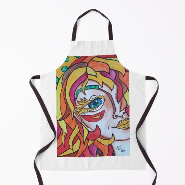 Item preview, Sunny Lady portrait, watercolour drawing Pop Art Style designed and sold by MariDaniArt.