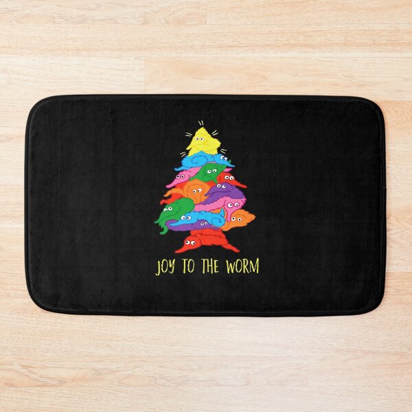 Item preview, Get Here b Joy to The Worm Funny Fuzzy Worm On A String Christmas designed and sold by BasnerAlberta.