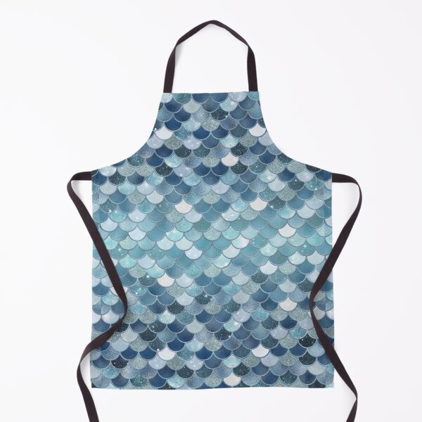 Item preview, Blue Glitter Mermaid Scale Pattern Gradient 2 designed and sold by PressedOak.