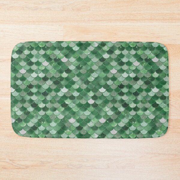 Item preview, Green Glitter Mermaid Scale Pattern designed and sold by PressedOak.