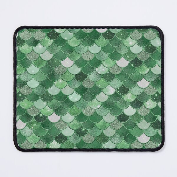 Item preview, Green Glitter Mermaid Scale Pattern designed and sold by PressedOak.