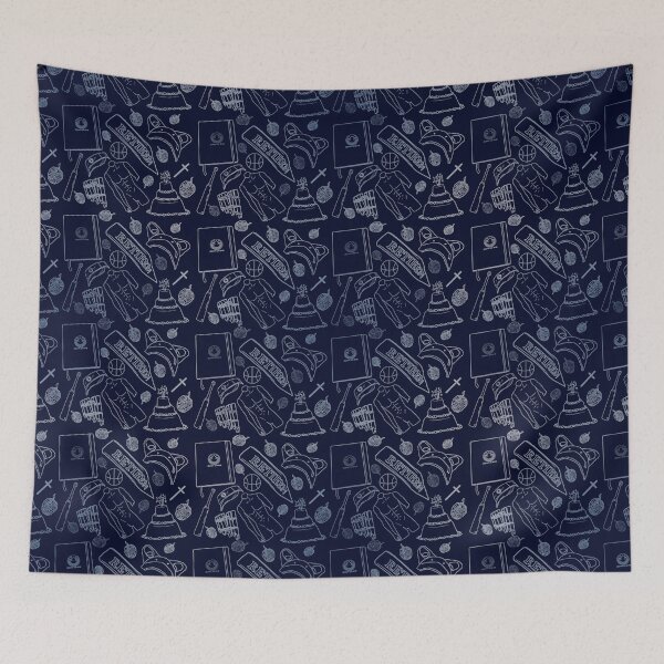 Item preview, The Wilds Icon Pattern (Blue) designed and sold by doughnutcleric.