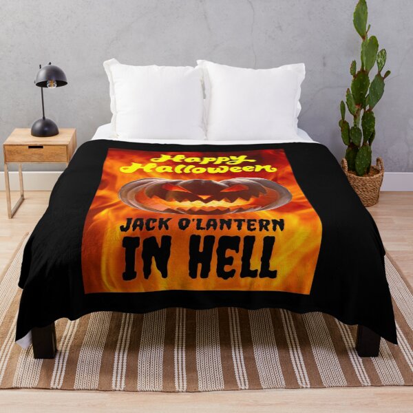 Item preview, Happy Halloween Jack O'Lantern In Hell designed and sold by teewearstyle.