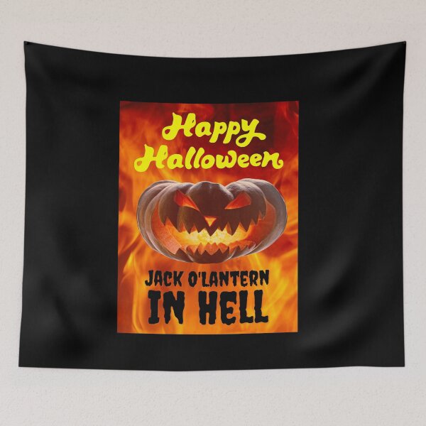 Item preview, Feliz Halloween Jack O'Lantern en el infierno designed and sold by teewearstyle.