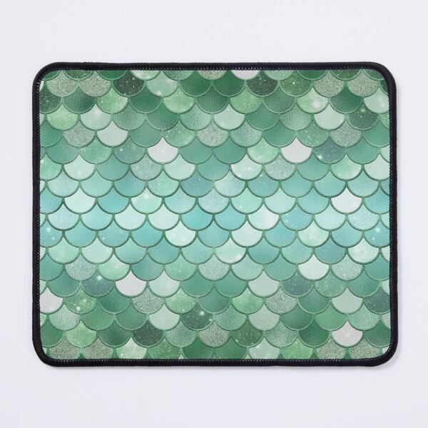 Item preview, Green Glitter Mermaid Scale Pattern Gradient designed and sold by PressedOak.