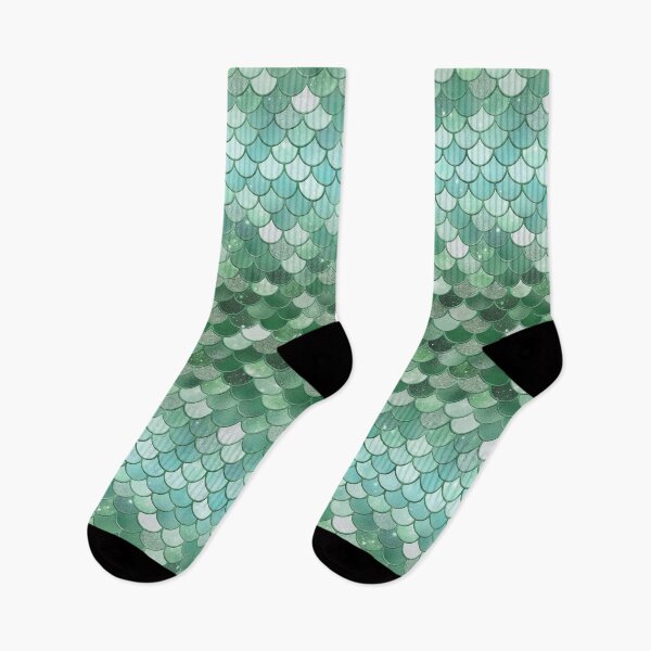 Item preview, Green Glitter Mermaid Scale Pattern Gradient designed and sold by PressedOak.