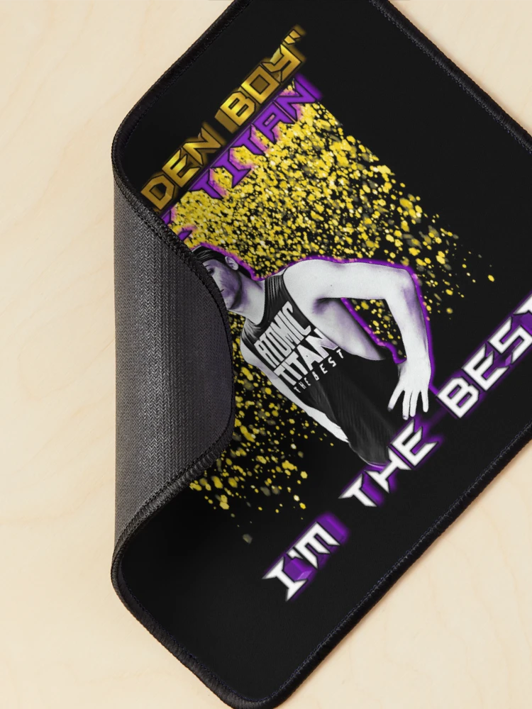 Thumbnail 2 of 5, Mouse Pad, The Golden Boy Atomic Titan Merchandise designed and sold by Tennessee Backyard Wrestling.