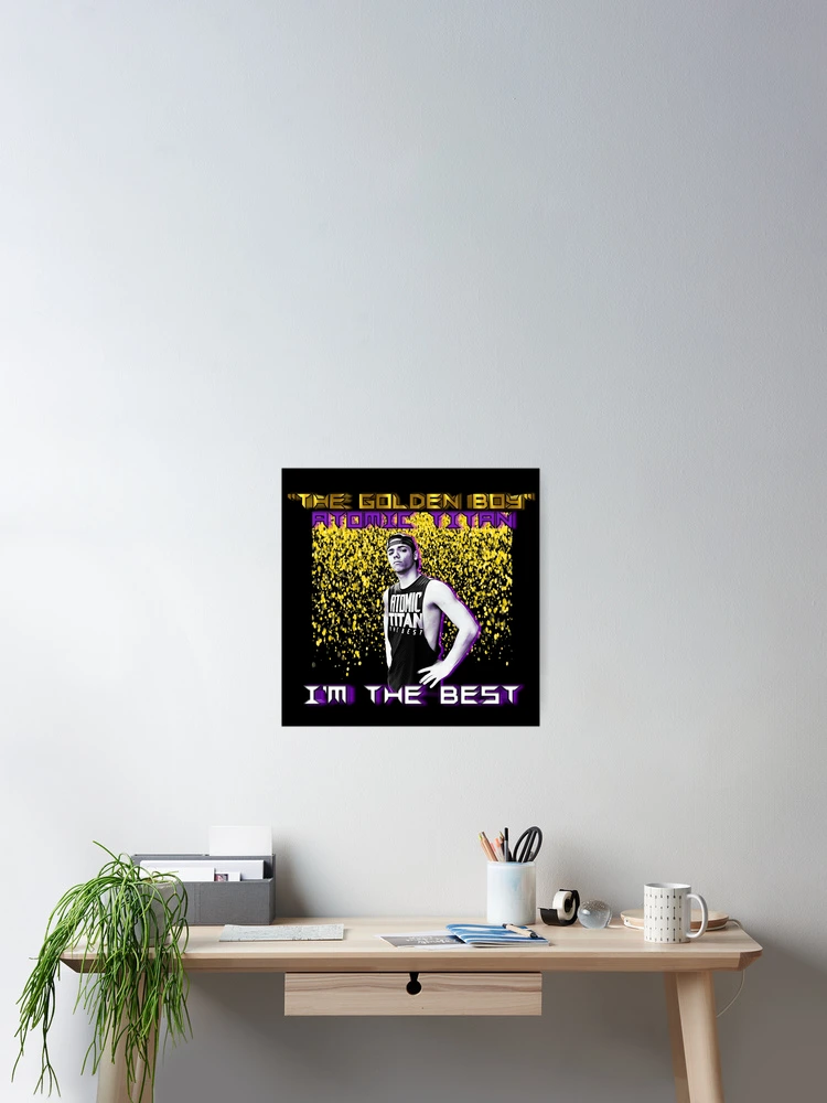 Thumbnail 2 of 3, Poster, The Golden Boy Atomic Titan Merchandise designed and sold by Tennessee Backyard Wrestling.