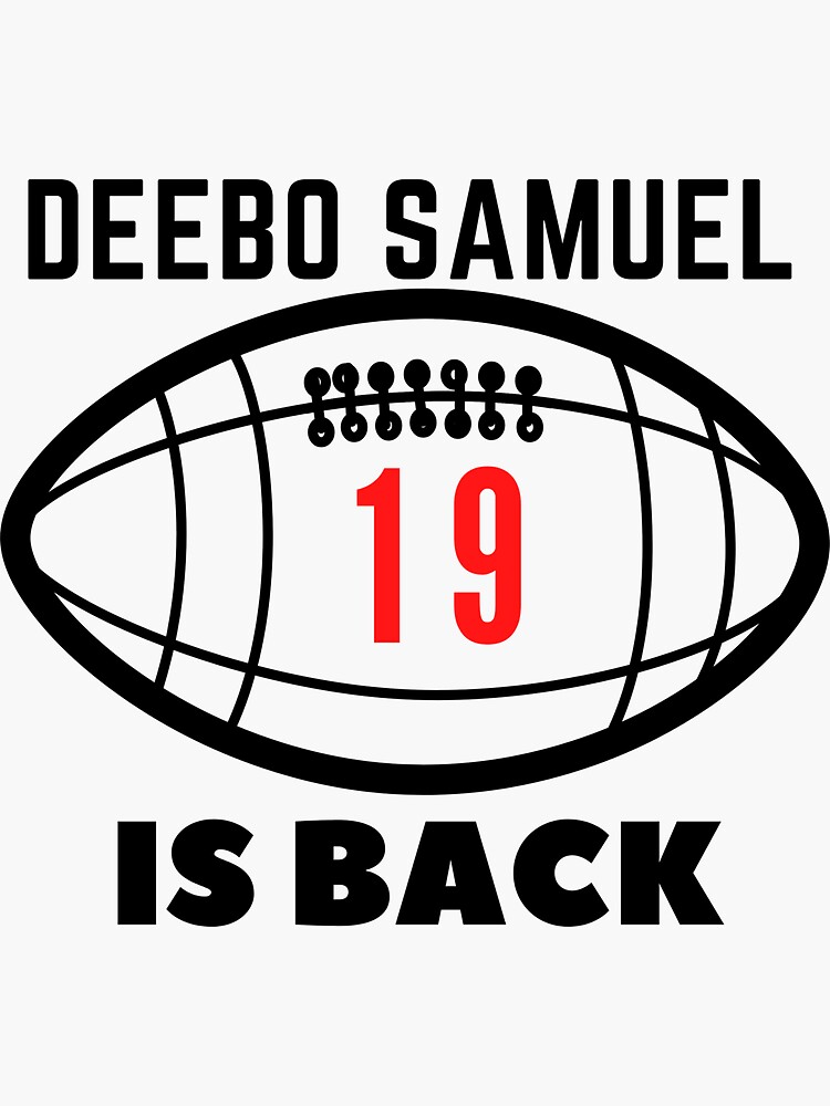 deebo samuel is back - black and white  Essential T-Shirt for Sale by  MovieHub