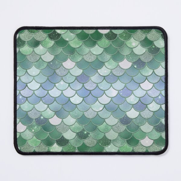 Item preview, Green Glitter Mermaid Scale Pattern Gradient 2 designed and sold by PressedOak.