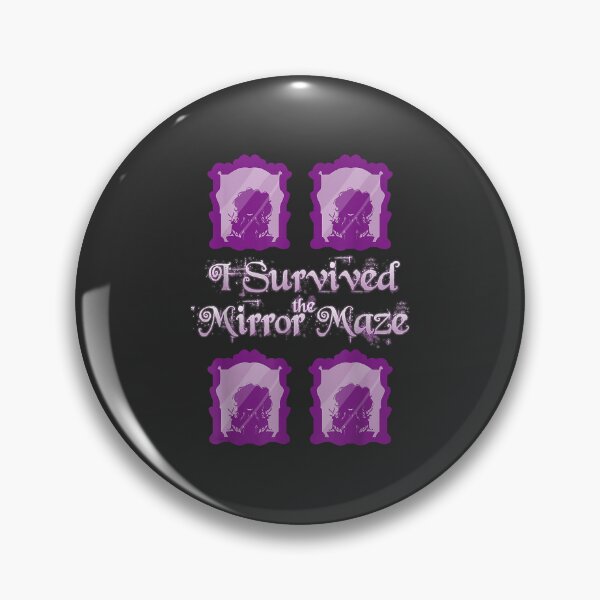 Item preview, I Survived the Mirror Maze Pocket Mirror designed and sold by ElnaKovacek.