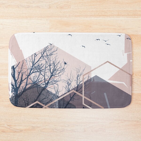Abstract Landscape Part 3 Bath Mat