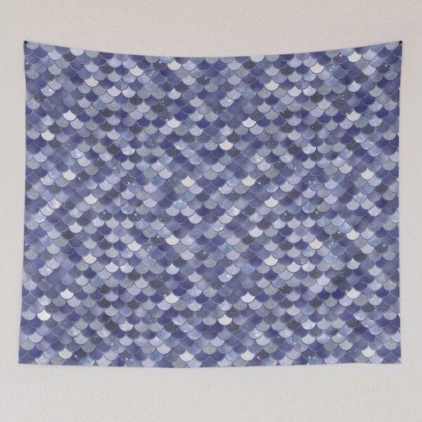Item preview, Purple Glitter Mermaid Scale Pattern designed and sold by PressedOak.