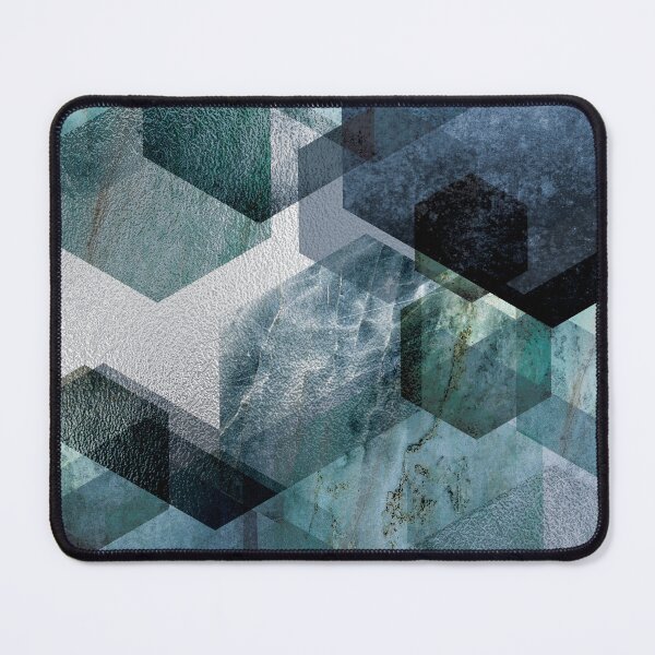 Item preview, Abstract Hexagons in Blue designed and sold by UrbanEpiphany.
