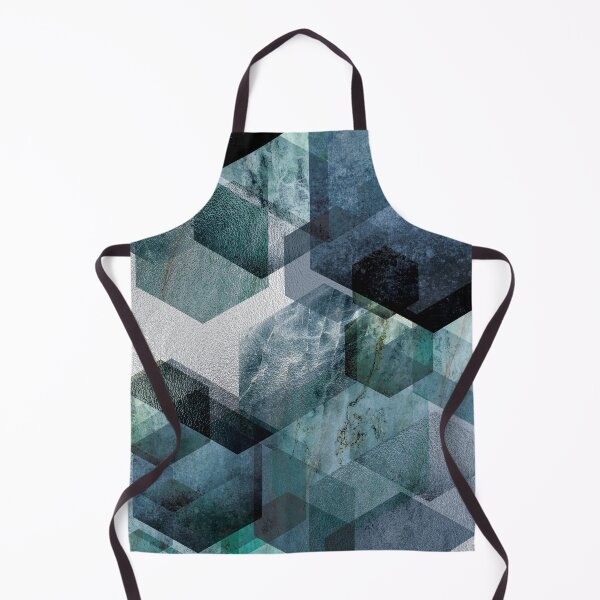 Item preview, Abstract Hexagons in Blue designed and sold by UrbanEpiphany.