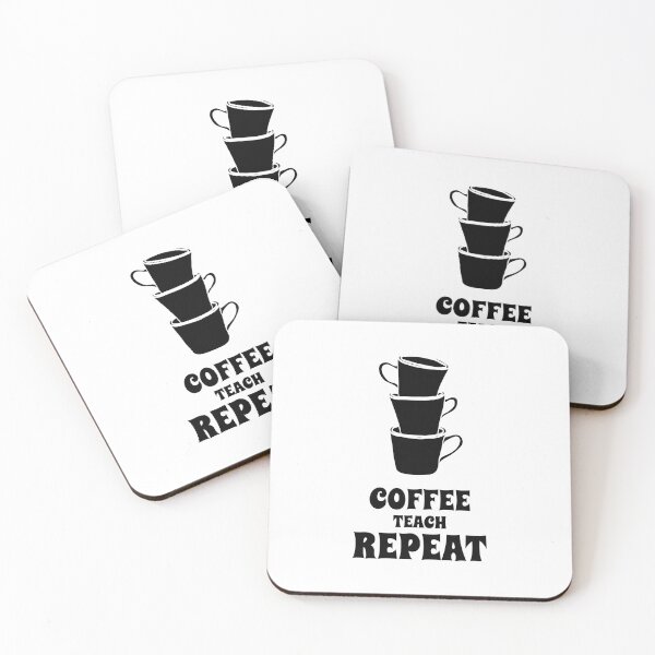 Aperçu de l'œuvre Répétition de l'enseignement du café créée et vendue par RiseandShineTee.