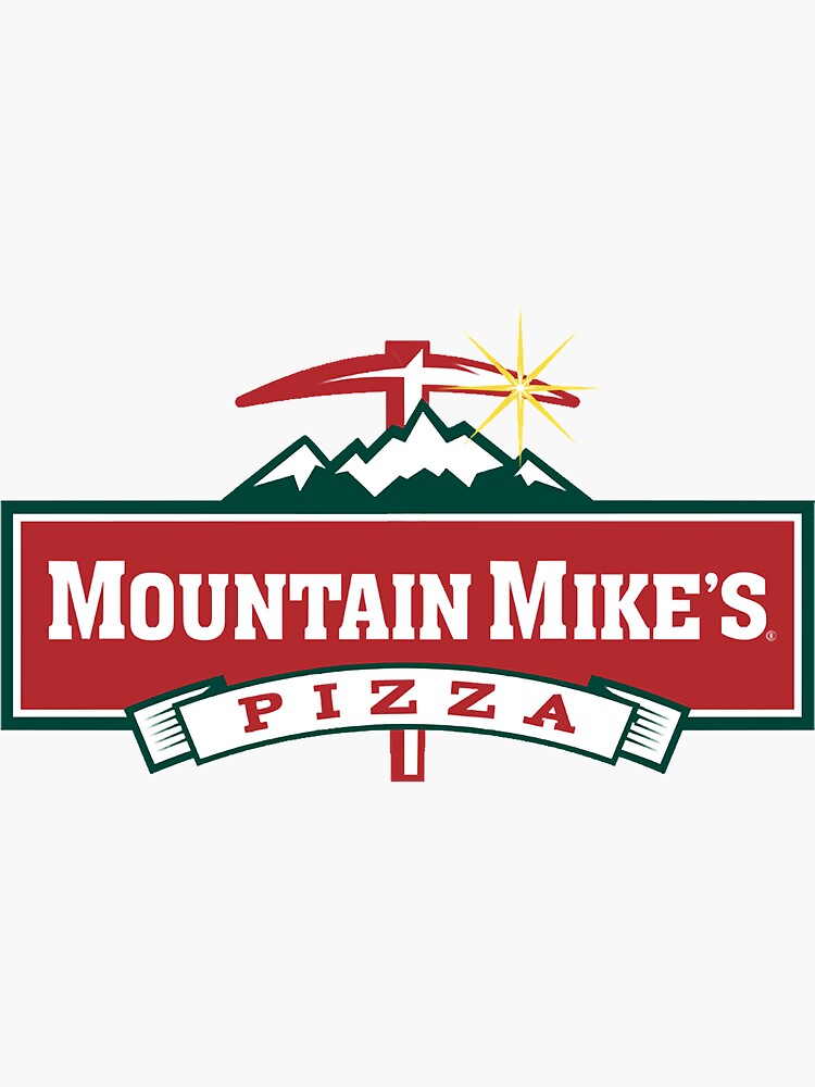 "Mountain Mike's Pizza logo " Sticker for Sale by patriceburgess