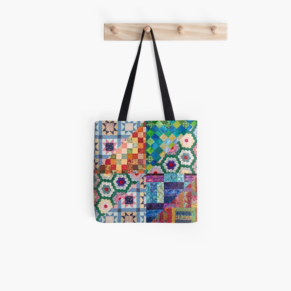 Vintage Quilt Tote Bags - Kitty Cotten