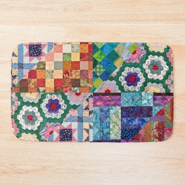 Item preview, Vintage Patchwork Quilt designed and sold by BronikowskiART.