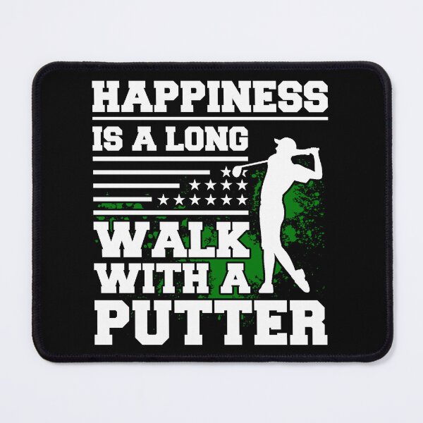 Item preview, Golf Shirt Happiness Is Long Walk With Putter Golfer Gift Tee designed and sold by haselshirt.