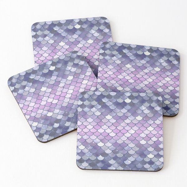 Item preview, Purple Glitter Mermaid Scale Pattern Gradient designed and sold by PressedOak.