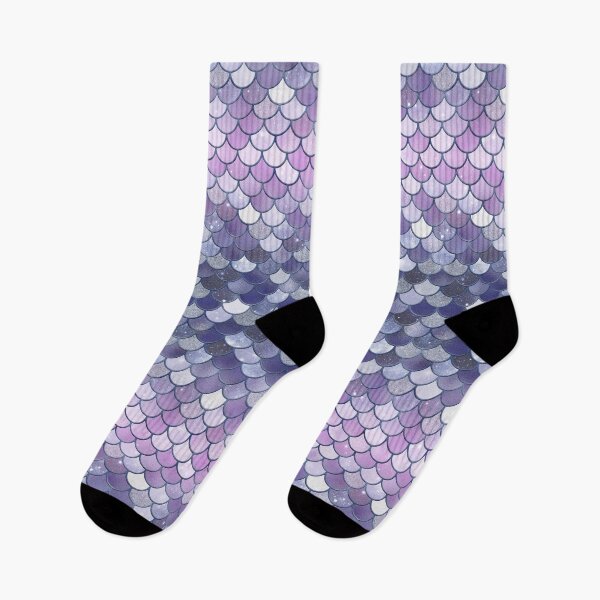 Item preview, Purple Glitter Mermaid Scale Pattern Gradient designed and sold by PressedOak.