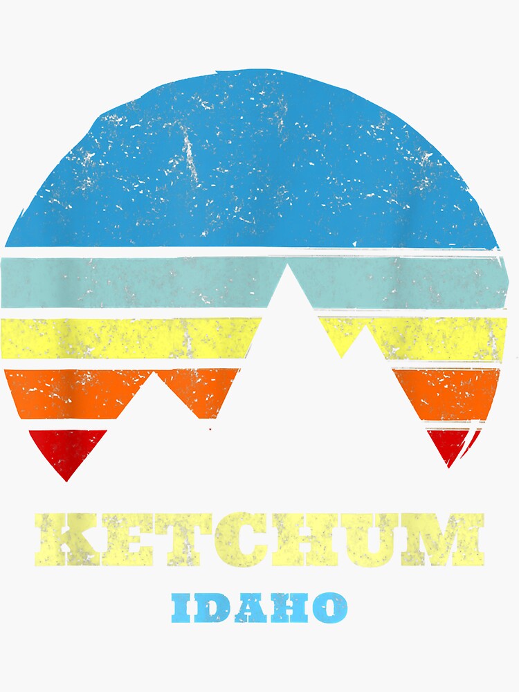 "Ketchum Idaho " Sticker for Sale by ElnaKovacek Redbubble